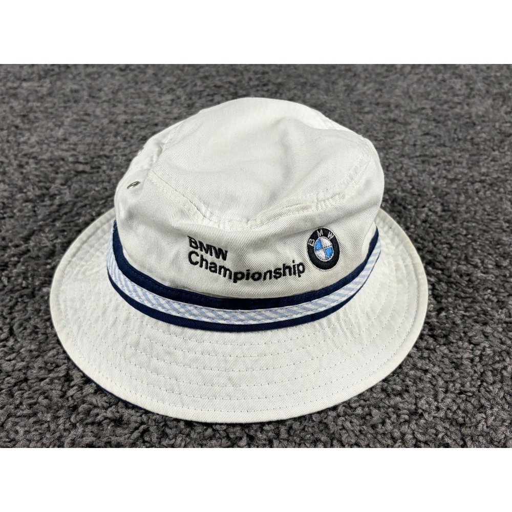 Ahead BMW Championship Golf Bucket Hat White Navy Blue M/L
